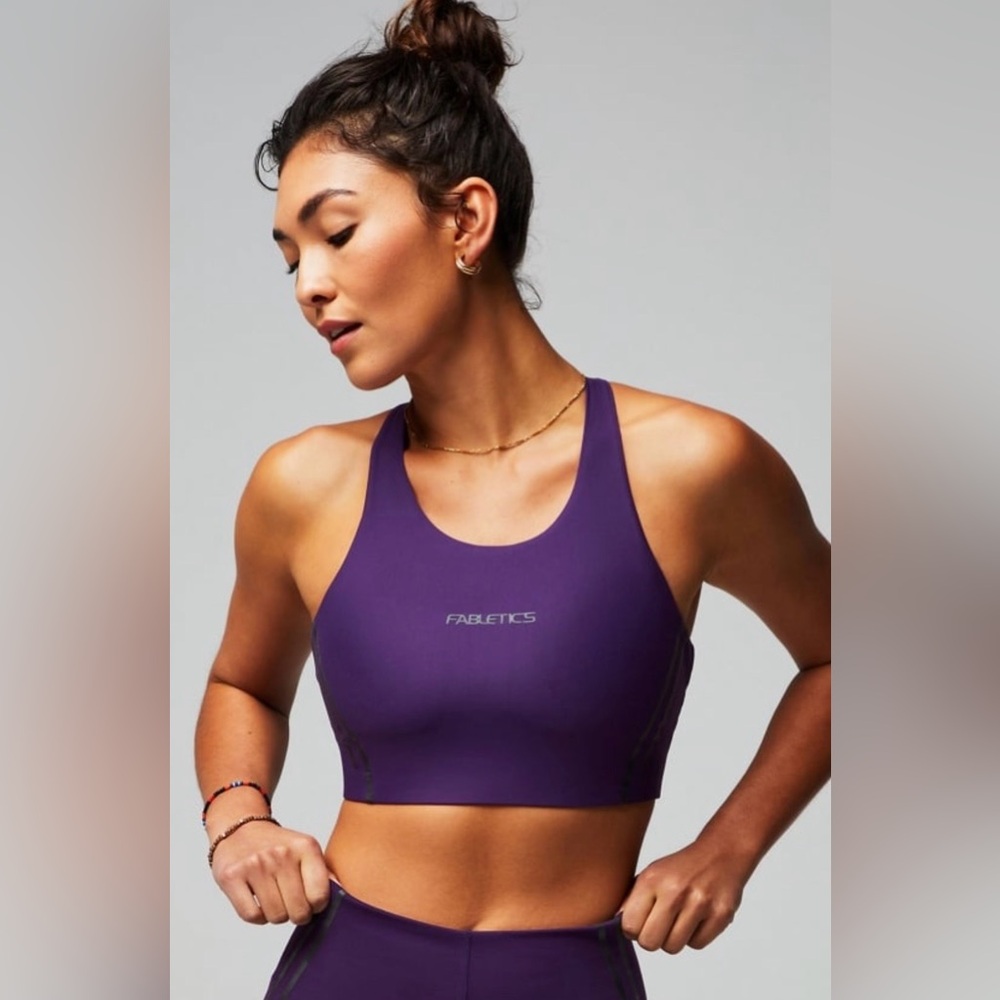Fabletics Women's Vibrant Purple Sports Bra